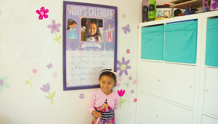 Individuelles, abwischbares Kalenderposter DIY