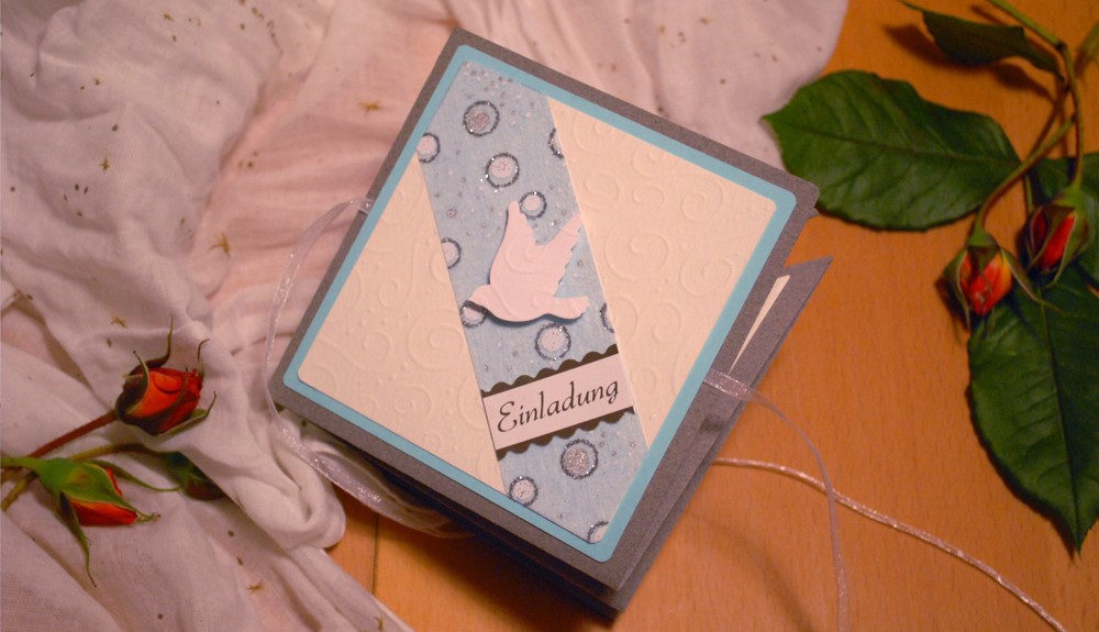 blaue Karte für Jungen